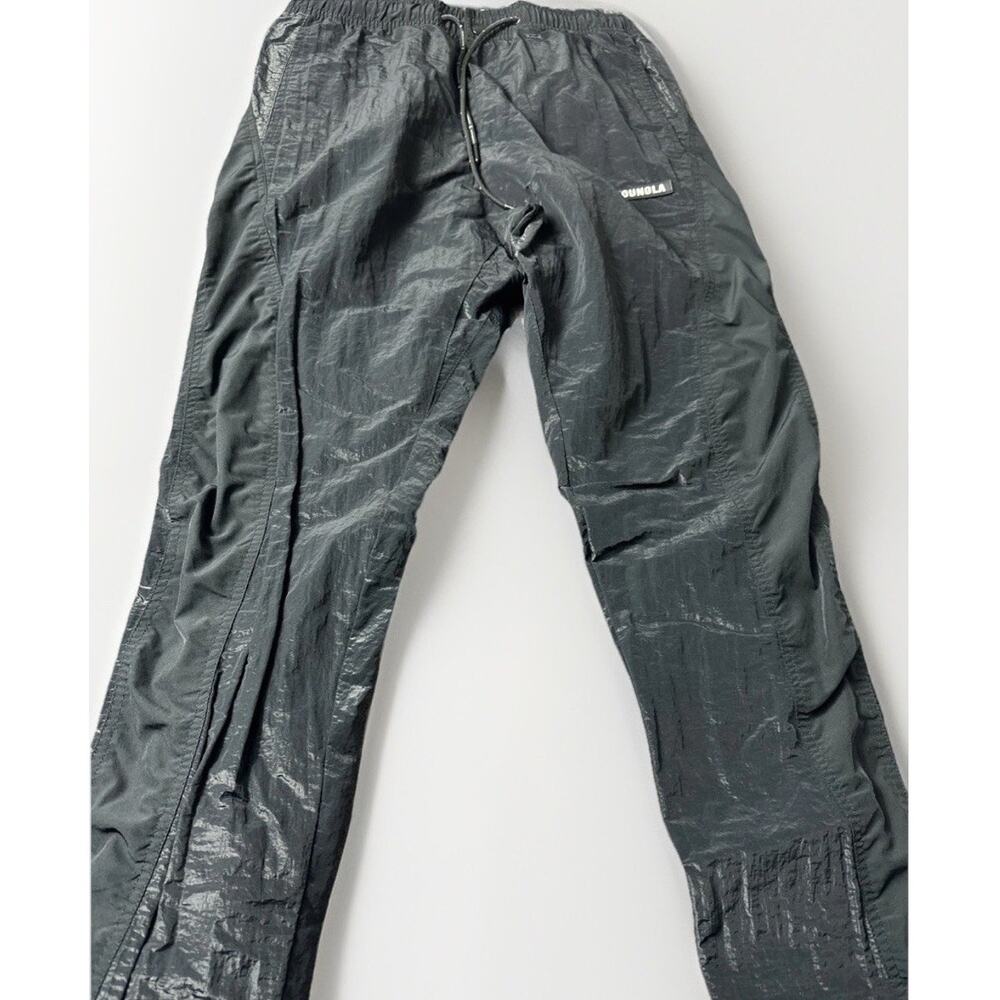 Youngla Retro TRACK PANTS Black Size L 90s Parachute Track Pants Zipper